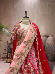RED BRIDAL LEHENGA